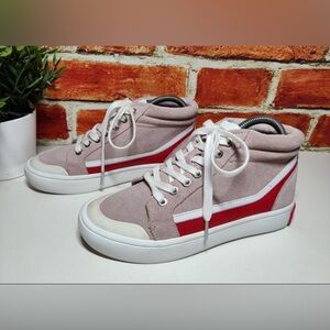 Calvin Klein Jeans Women's High Top Sneakers Doris Pink Suede Size US 9.5
